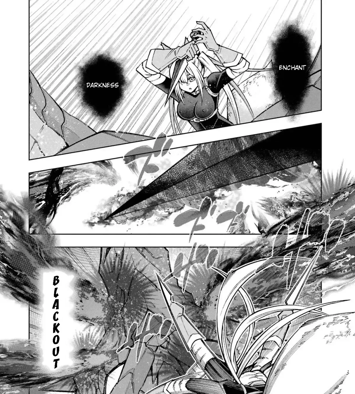 A perpetually F-rank, bottom-tier adventurer with the skill of "interpreter" teams up with the strongest, most beautiful girls of different races, blossoms his talent, and becomes unstoppable. Chapter 1.5 page 29 - 