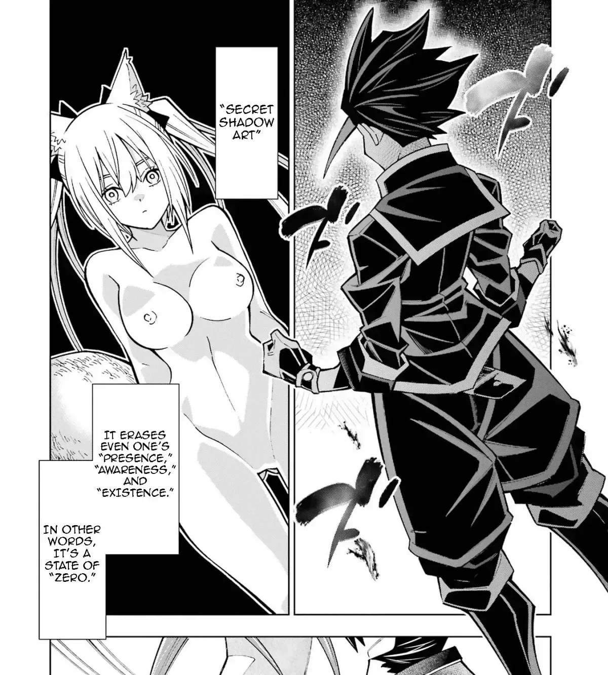A perpetually F-rank, bottom-tier adventurer with the skill of "interpreter" teams up with the strongest, most beautiful girls of different races, blossoms his talent, and becomes unstoppable. Chapter 1.5 page 73 - 
