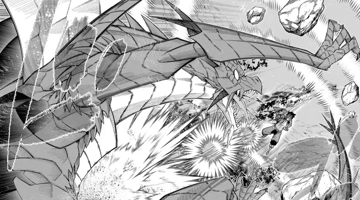 A perpetually F-rank, bottom-tier adventurer with the skill of "interpreter" teams up with the strongest, most beautiful girls of different races, blossoms his talent, and becomes unstoppable. Chapter 1.5 page 79 - 