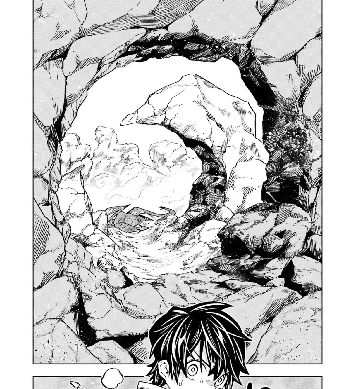A perpetually F-rank, bottom-tier adventurer with the skill of "interpreter" teams up with the strongest, most beautiful girls of different races, blossoms his talent, and becomes unstoppable. Chapter 1.5 page 83 - 