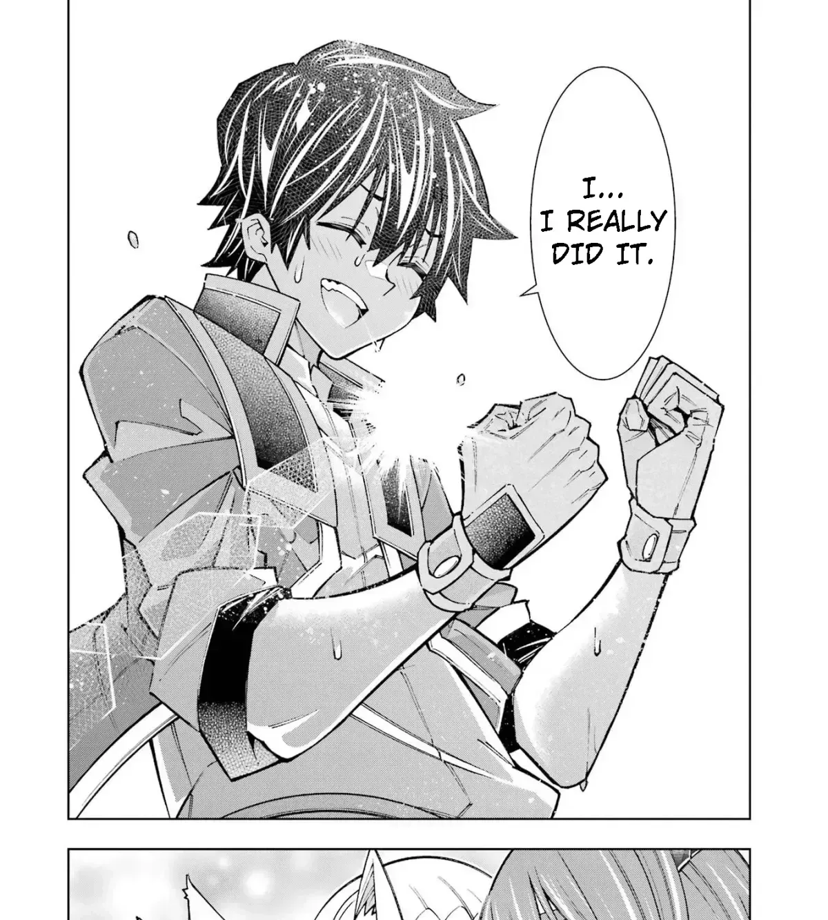 A perpetually F-rank, bottom-tier adventurer with the skill of "interpreter" teams up with the strongest, most beautiful girls of different races, blossoms his talent, and becomes unstoppable. Chapter 1.5 page 93 - 