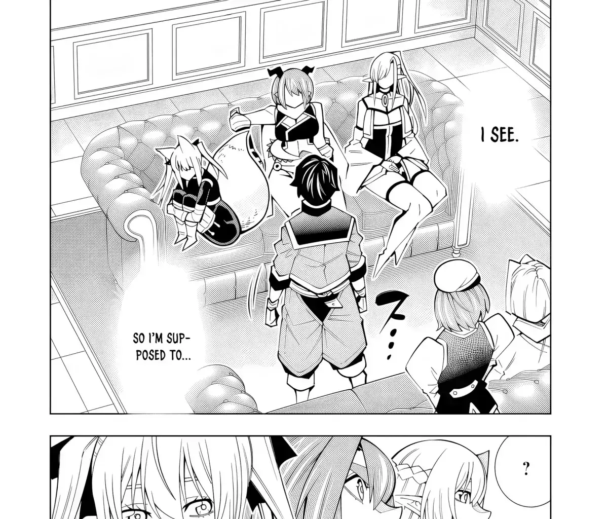 A perpetually F-rank, bottom-tier adventurer with the skill of "interpreter" teams up with the strongest, most beautiful girls of different races, blossoms his talent, and becomes unstoppable. Chapter 1.6 page 33 - 