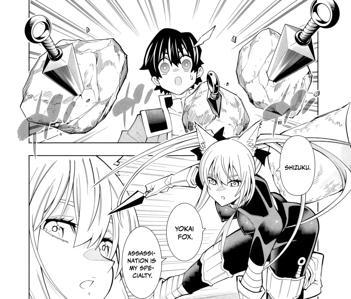 A perpetually F-rank, bottom-tier adventurer with the skill of "interpreter" teams up with the strongest, most beautiful girls of different races, blossoms his talent, and becomes unstoppable. Chapter 1.6 page 51 - 