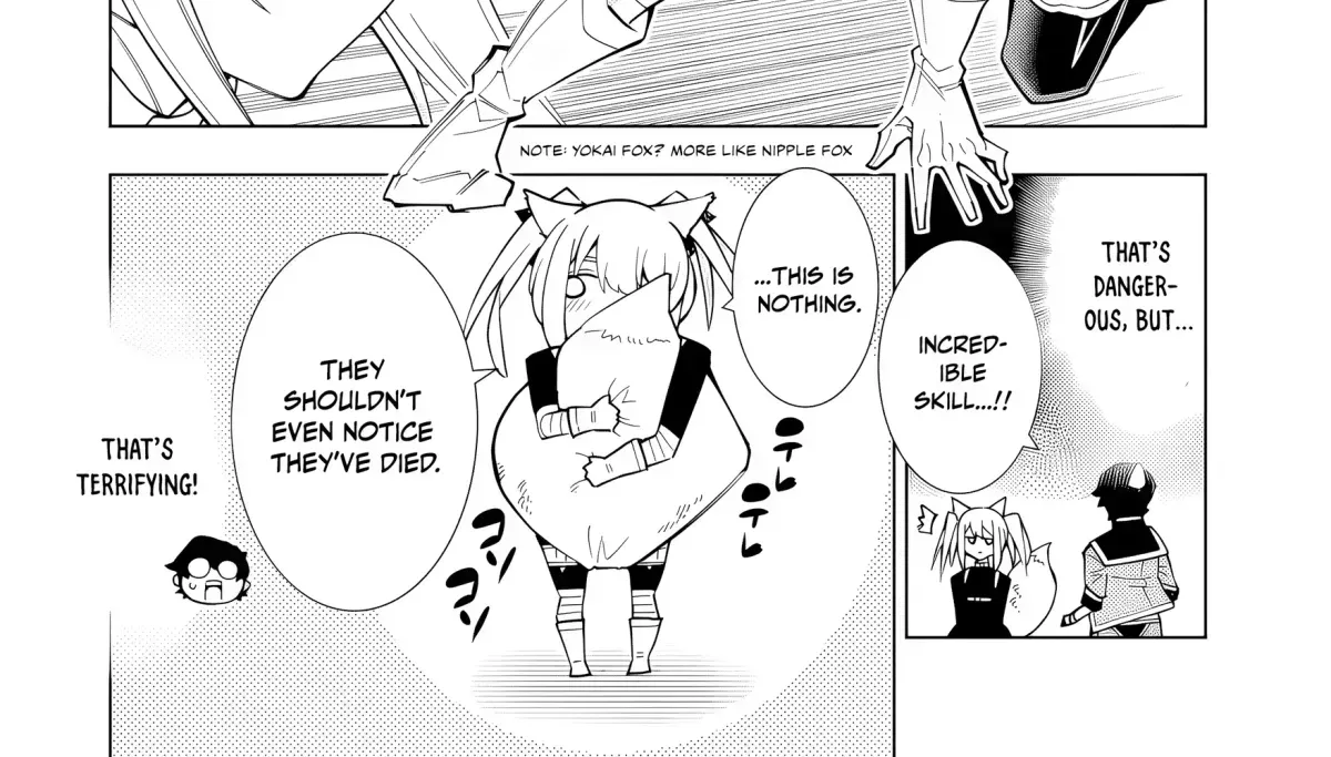 A perpetually F-rank, bottom-tier adventurer with the skill of "interpreter" teams up with the strongest, most beautiful girls of different races, blossoms his talent, and becomes unstoppable. Chapter 1.6 page 52 - 