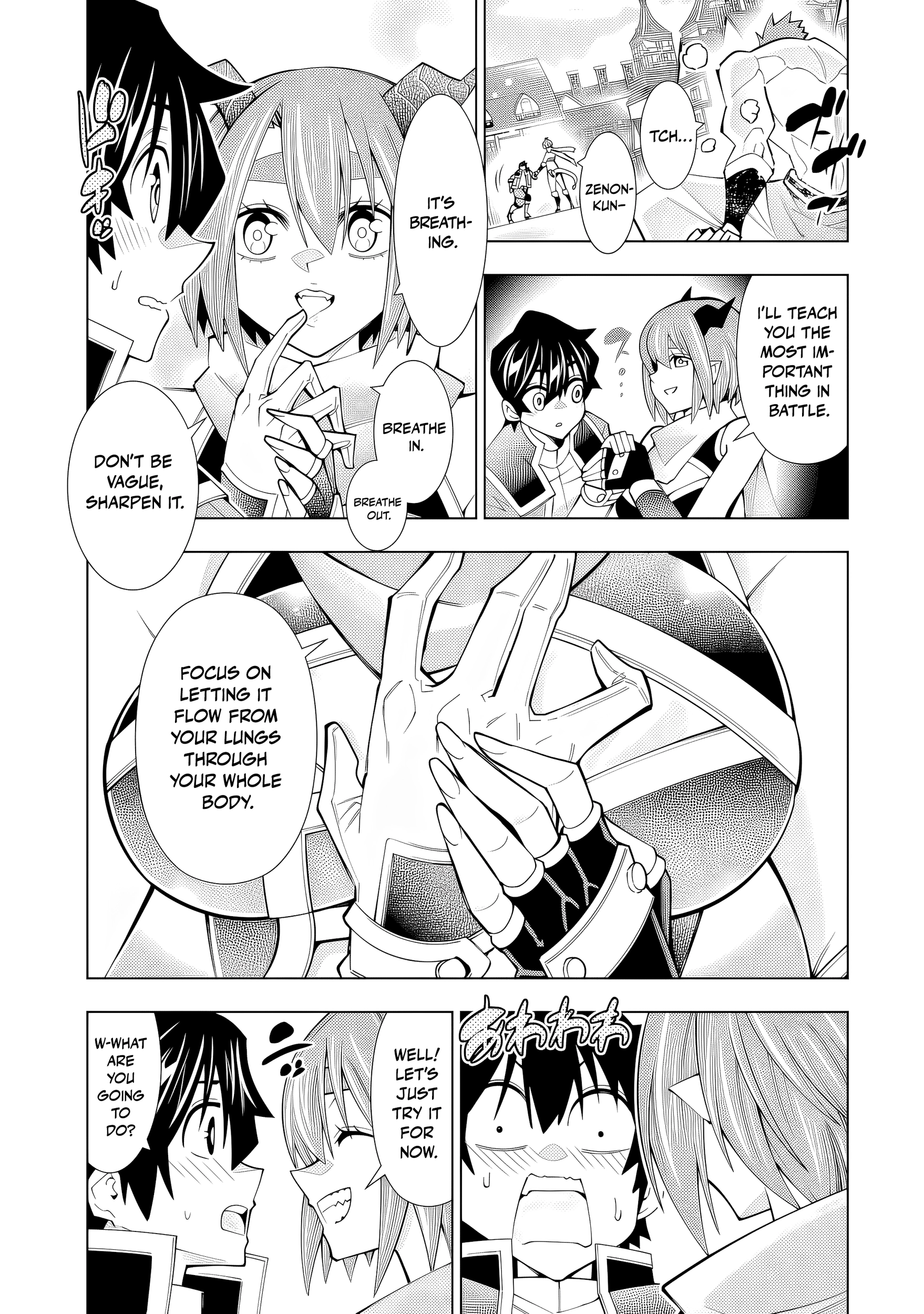 A perpetually F-rank, bottom-tier adventurer with the skill of "interpreter" teams up with the strongest, most beautiful girls of different races, blossoms his talent, and becomes unstoppable. Chapter 1 page 41 - 