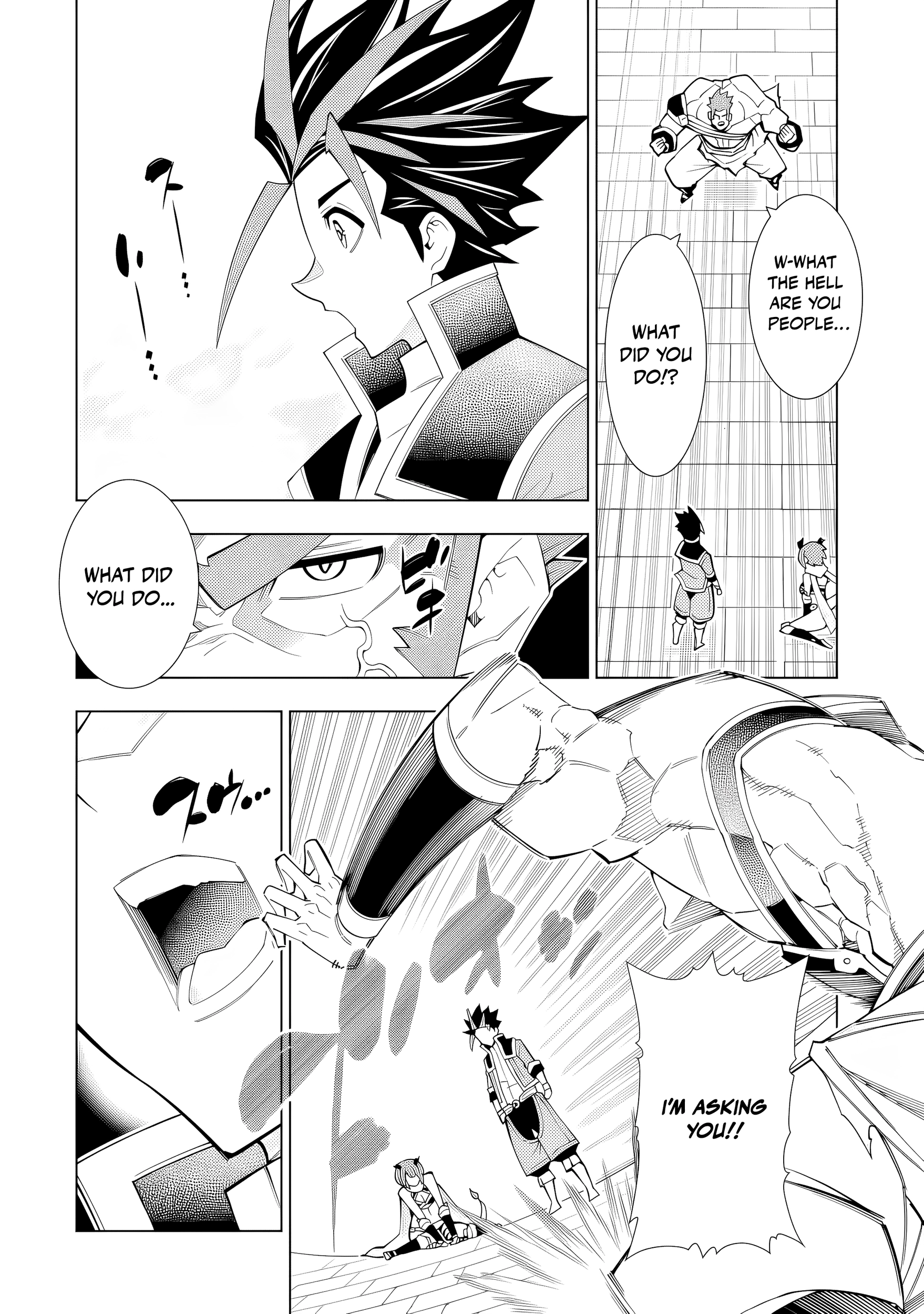 A perpetually F-rank, bottom-tier adventurer with the skill of "interpreter" teams up with the strongest, most beautiful girls of different races, blossoms his talent, and becomes unstoppable. Chapter 1 page 48 - 