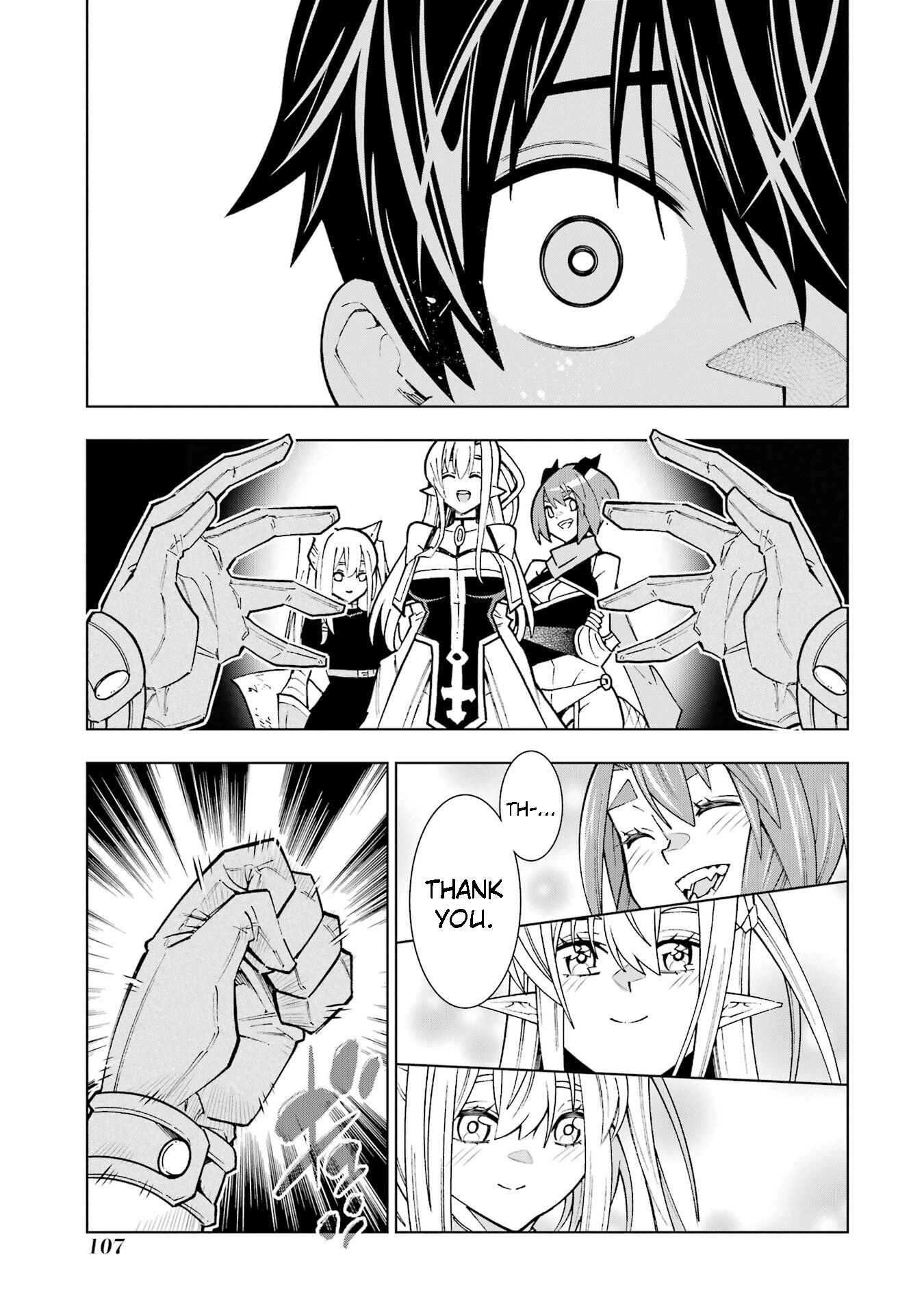 A perpetually F-rank, bottom-tier adventurer with the skill of "interpreter" teams up with the strongest, most beautiful girls of different races, blossoms his talent, and becomes unstoppable. Chapter 2 page 46 - 