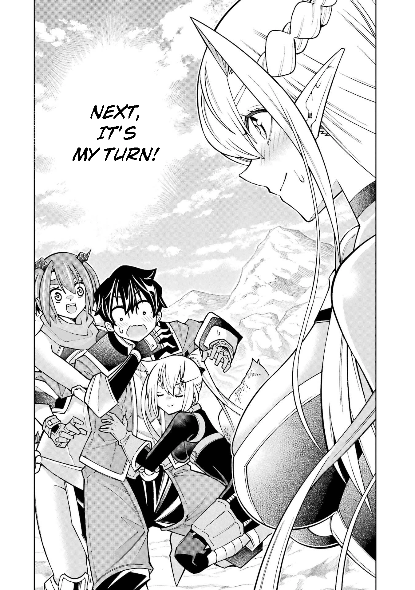 A perpetually F-rank, bottom-tier adventurer with the skill of "interpreter" teams up with the strongest, most beautiful girls of different races, blossoms his talent, and becomes unstoppable. Chapter 2 page 49 - 