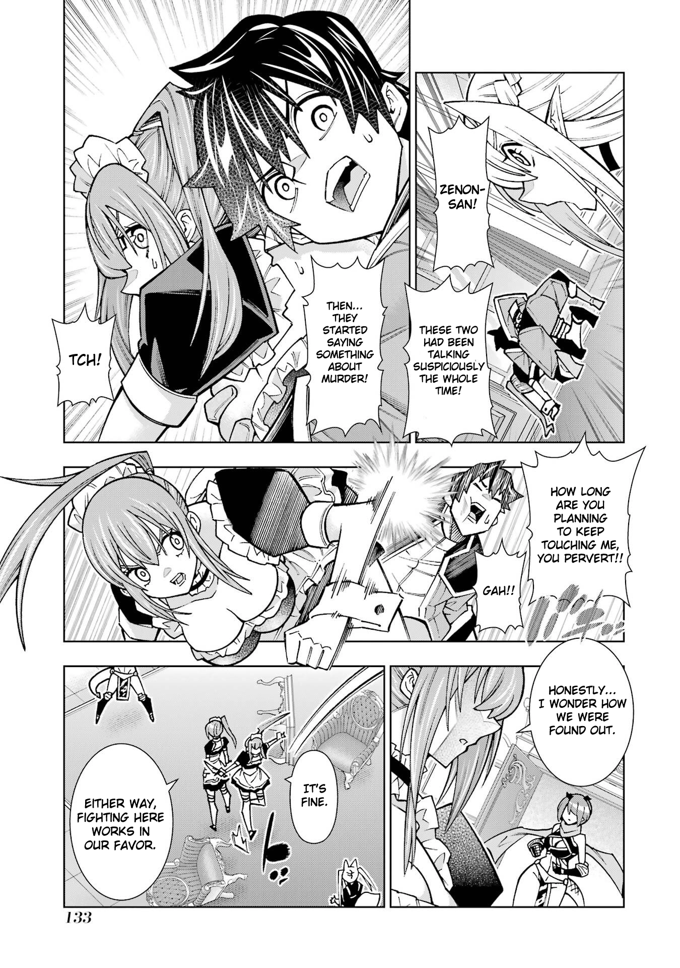 A perpetually F-rank, bottom-tier adventurer with the skill of "interpreter" teams up with the strongest, most beautiful girls of different races, blossoms his talent, and becomes unstoppable. Chapter 3 page 22 - 