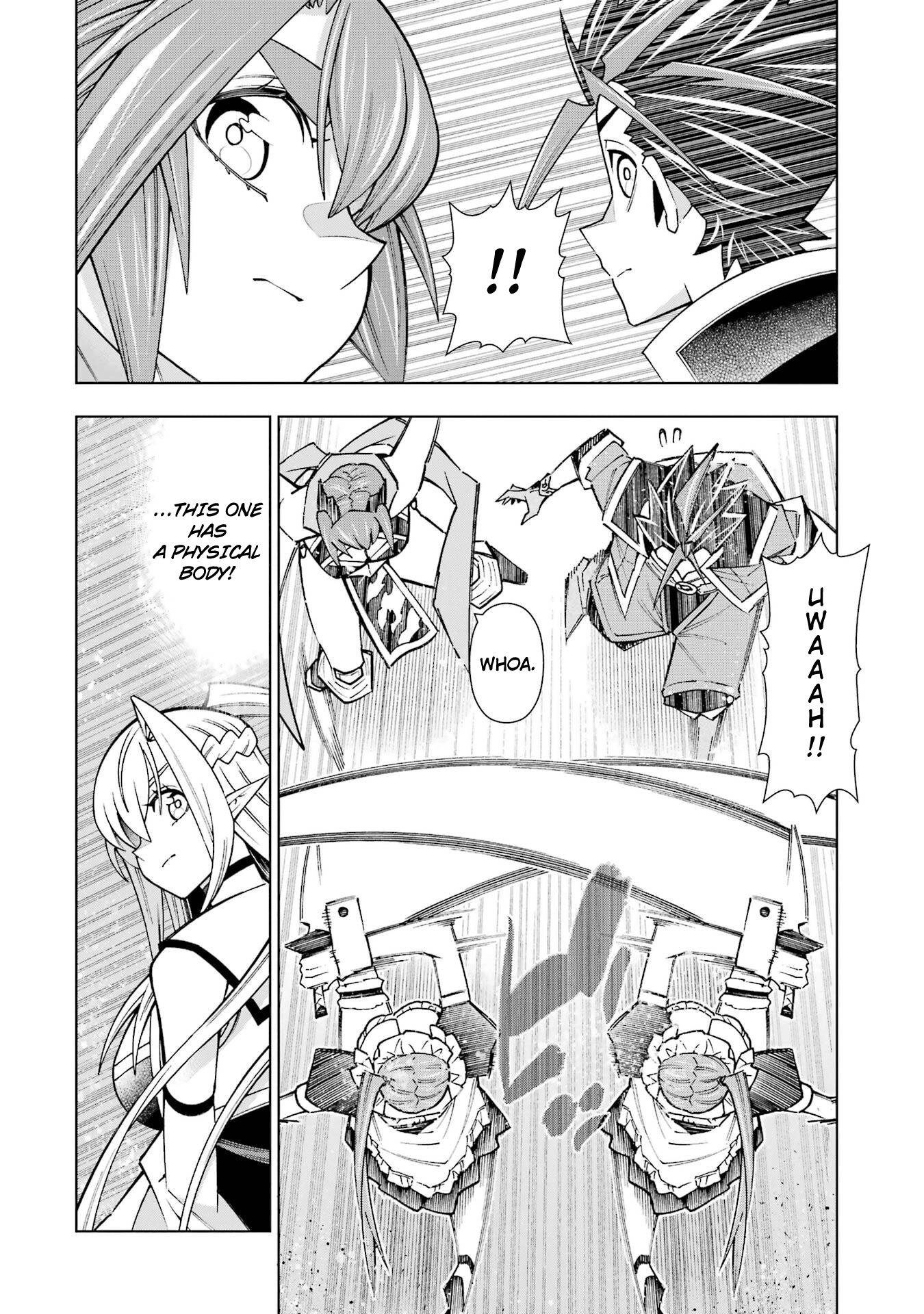 A perpetually F-rank, bottom-tier adventurer with the skill of "interpreter" teams up with the strongest, most beautiful girls of different races, blossoms his talent, and becomes unstoppable. Chapter 3 page 30 - 