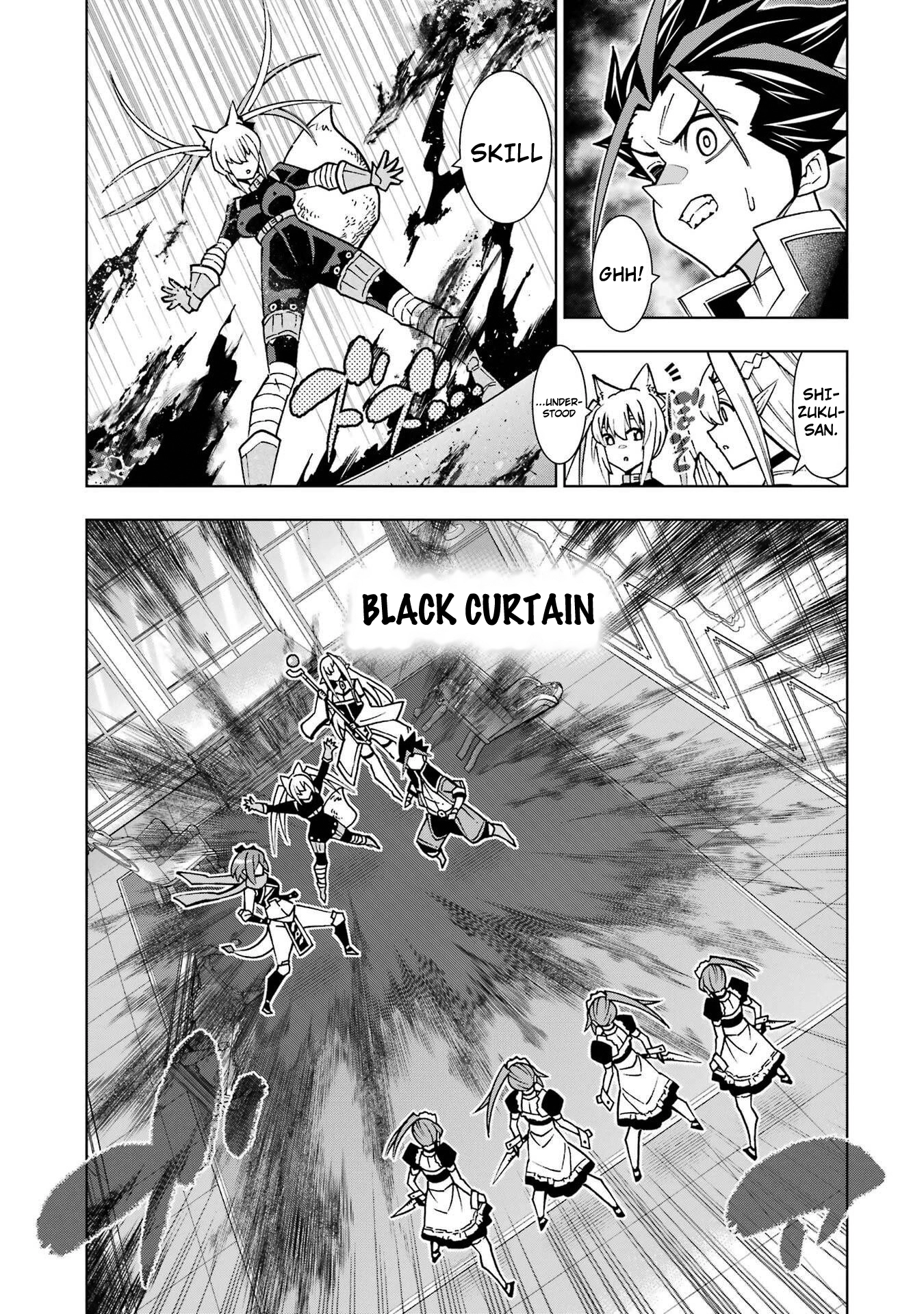A perpetually F-rank, bottom-tier adventurer with the skill of "interpreter" teams up with the strongest, most beautiful girls of different races, blossoms his talent, and becomes unstoppable. Chapter 3 page 33 - 