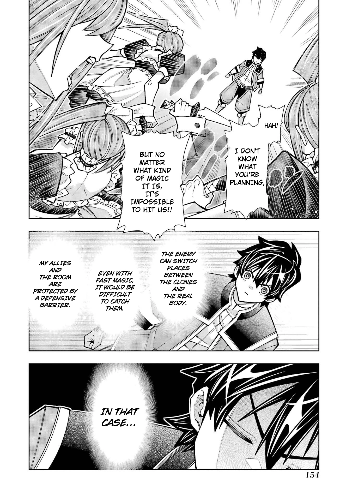 A perpetually F-rank, bottom-tier adventurer with the skill of "interpreter" teams up with the strongest, most beautiful girls of different races, blossoms his talent, and becomes unstoppable. Chapter 3 page 41 - 