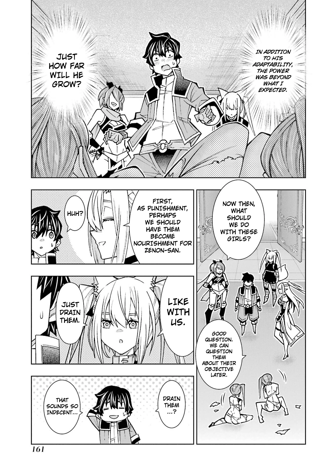 A perpetually F-rank, bottom-tier adventurer with the skill of "interpreter" teams up with the strongest, most beautiful girls of different races, blossoms his talent, and becomes unstoppable. Chapter 3 page 46 - 