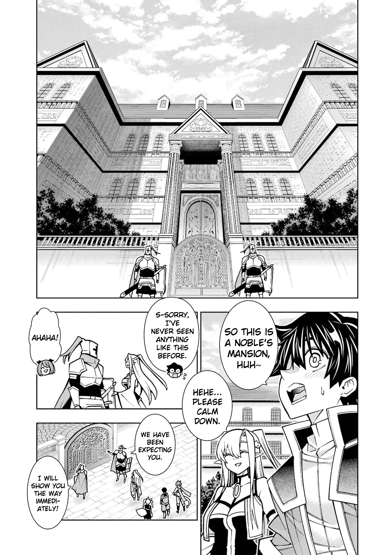 A perpetually F-rank, bottom-tier adventurer with the skill of "interpreter" teams up with the strongest, most beautiful girls of different races, blossoms his talent, and becomes unstoppable. Chapter 3 page 10 - 