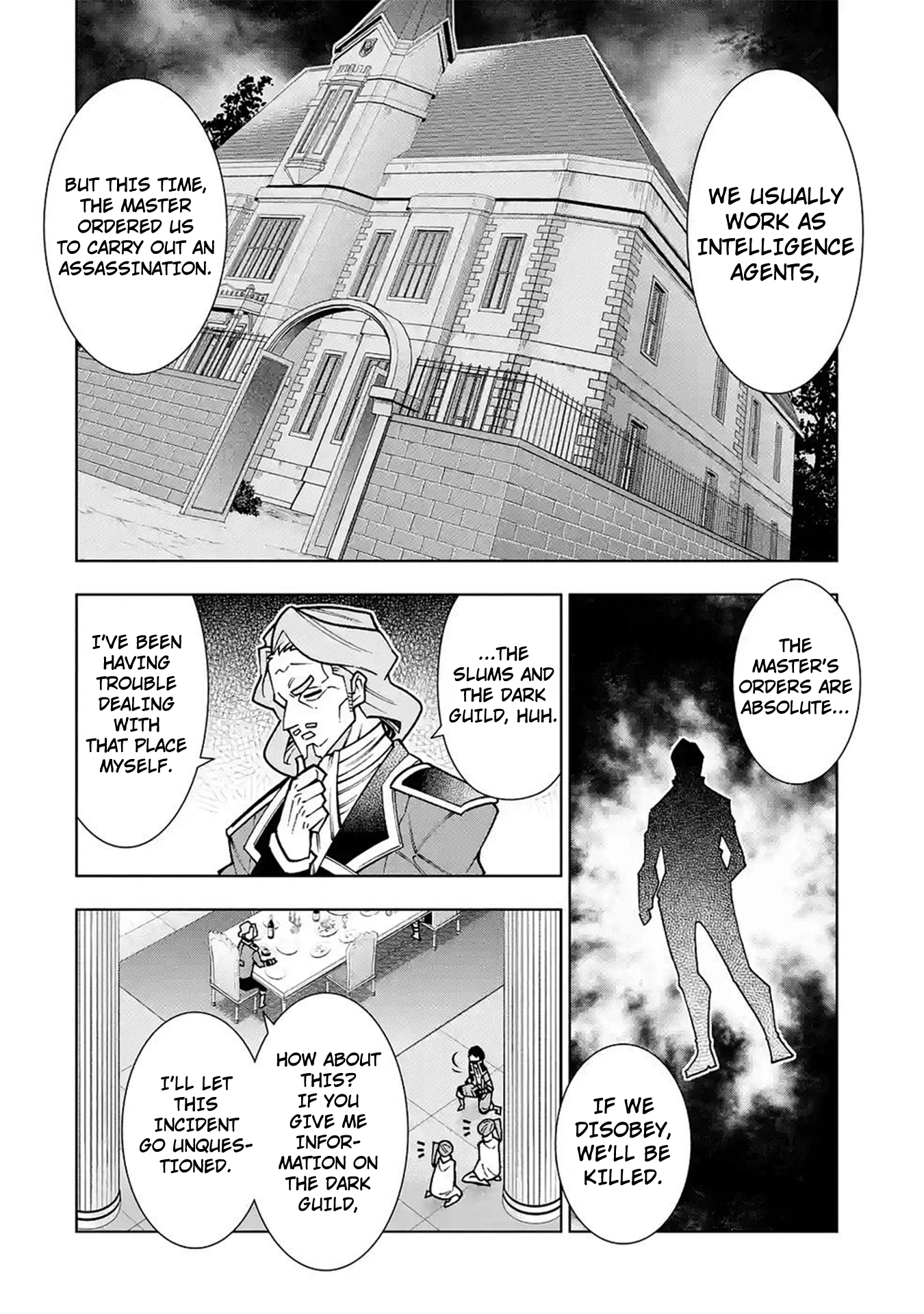 A perpetually F-rank, bottom-tier adventurer with the skill of "interpreter" teams up with the strongest, most beautiful girls of different races, blossoms his talent, and becomes unstoppable. Chapter 4 page 19 - 