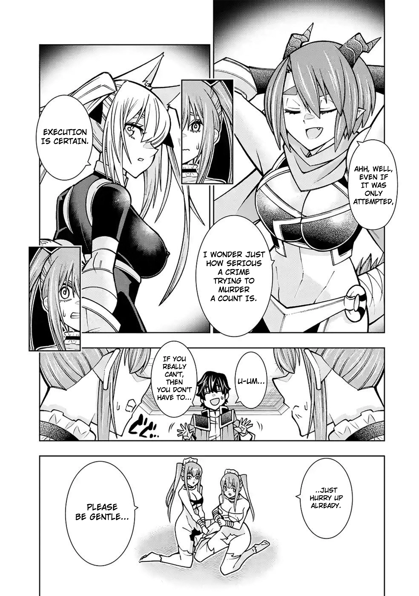 A perpetually F-rank, bottom-tier adventurer with the skill of "interpreter" teams up with the strongest, most beautiful girls of different races, blossoms his talent, and becomes unstoppable. Chapter 4 page 6 - 