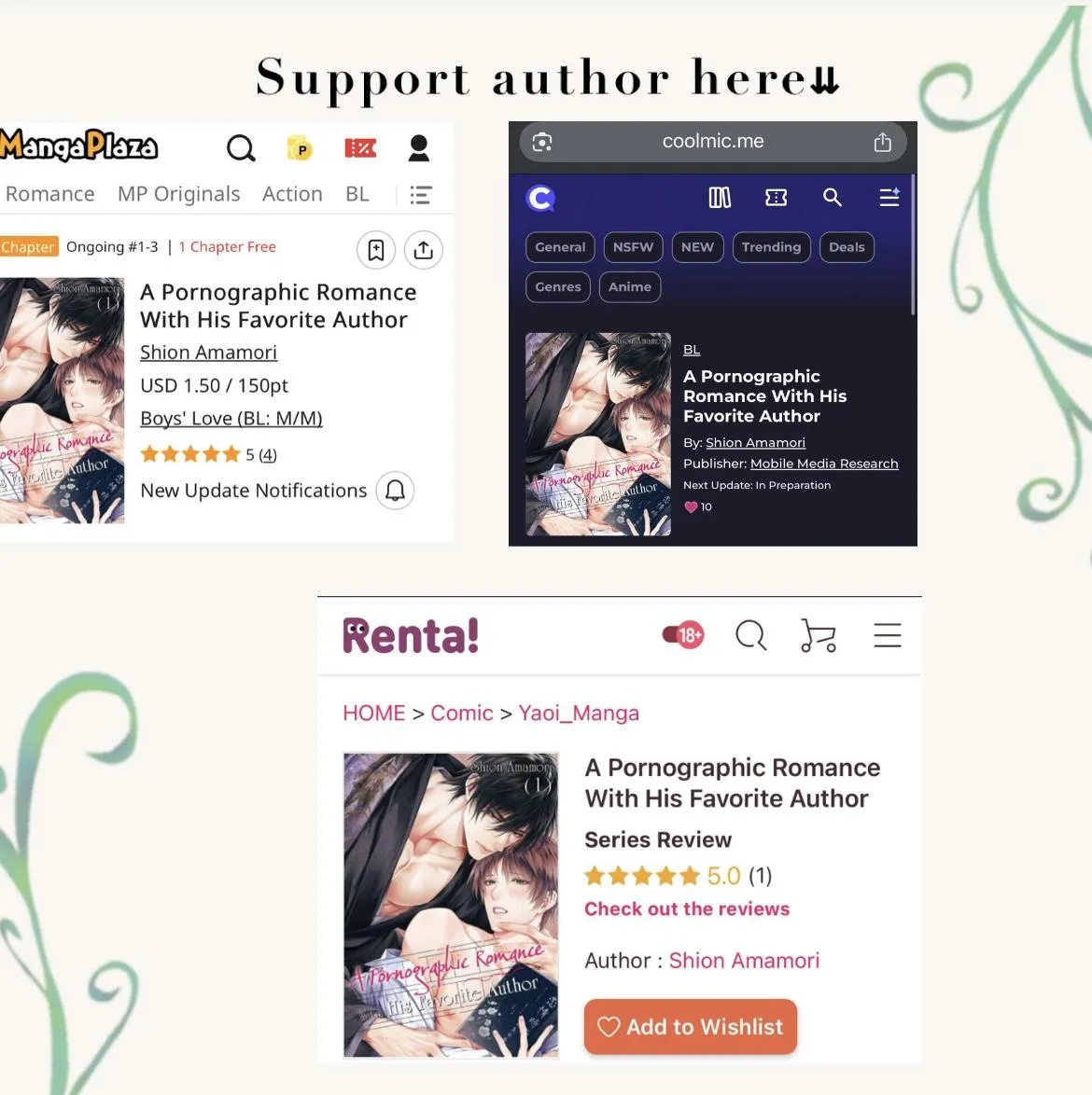A Pornographic Romance With His Favorite Author Chapter 1 page 2 - 