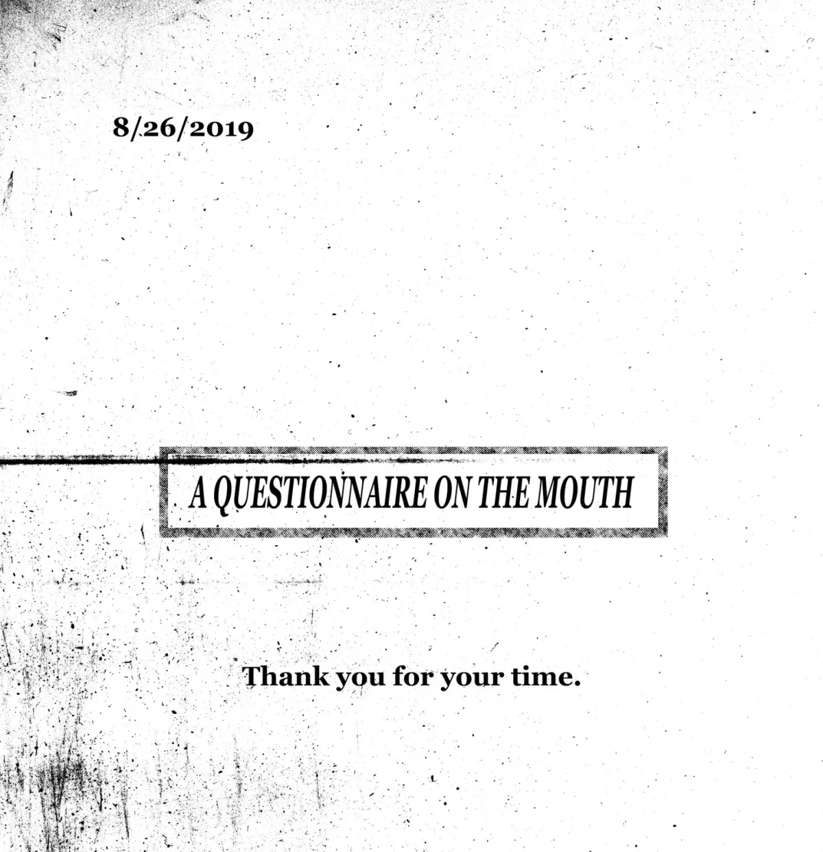 A Questionnaire on the Mouth Chapter 2 page 5 - 