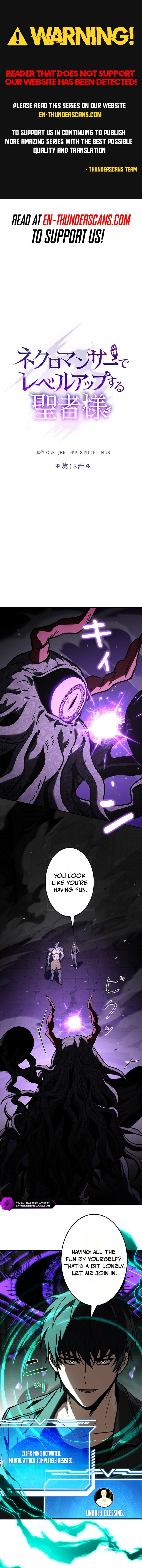 A Saint Who Levels Up Through Necromancy Chapter 18 page 1 - 