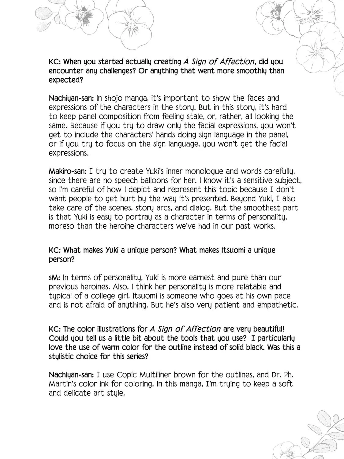 A Sign of Affection Chapter 4.5 page 5 - 