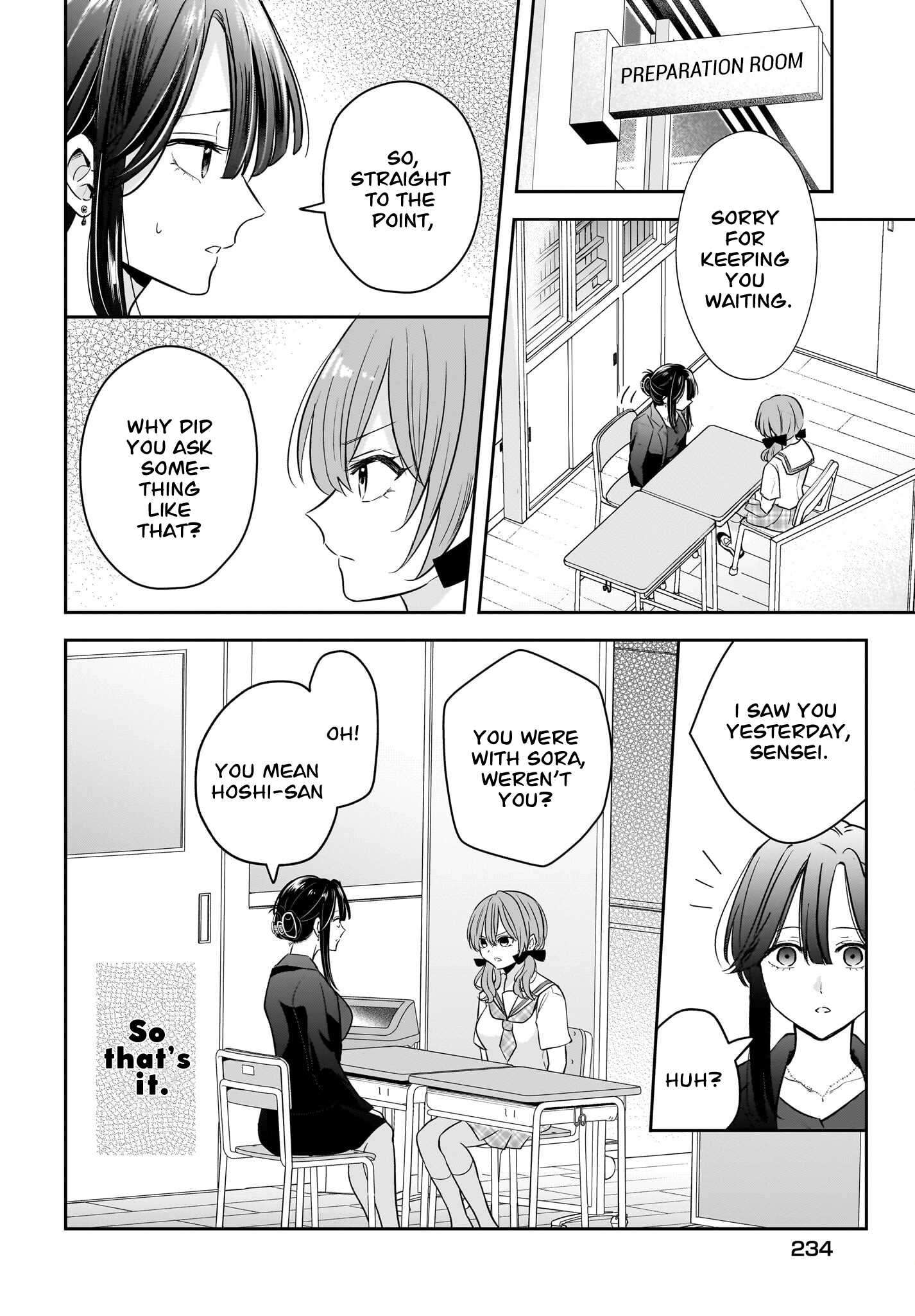 A Story About a Married Teacher Who Becomes Obsessed with Her Female Student Chapter 6 page 10 - 