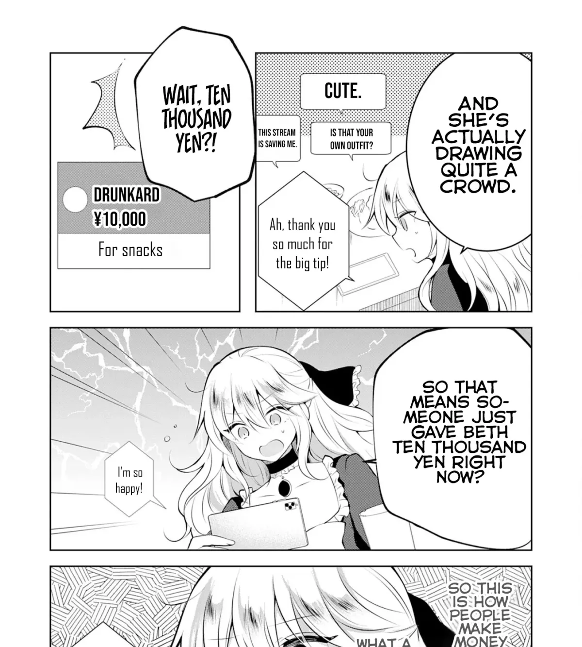 A Story About a Noble Lady Eating Junk Food and Saying, 