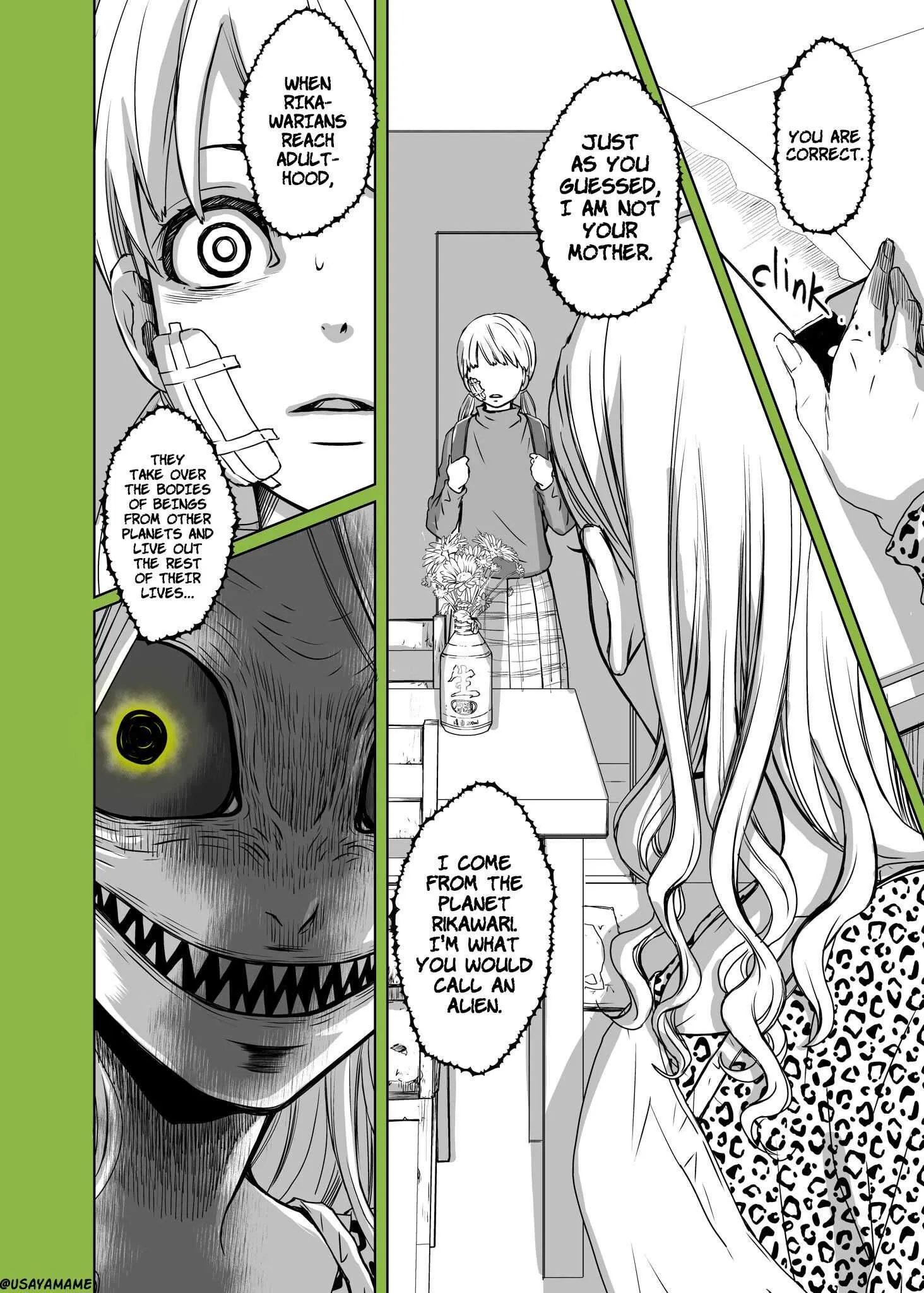 A Story About a Shitty Mom Whose Body Is Taken Over by an Alien Chapter 1 page 2 - 