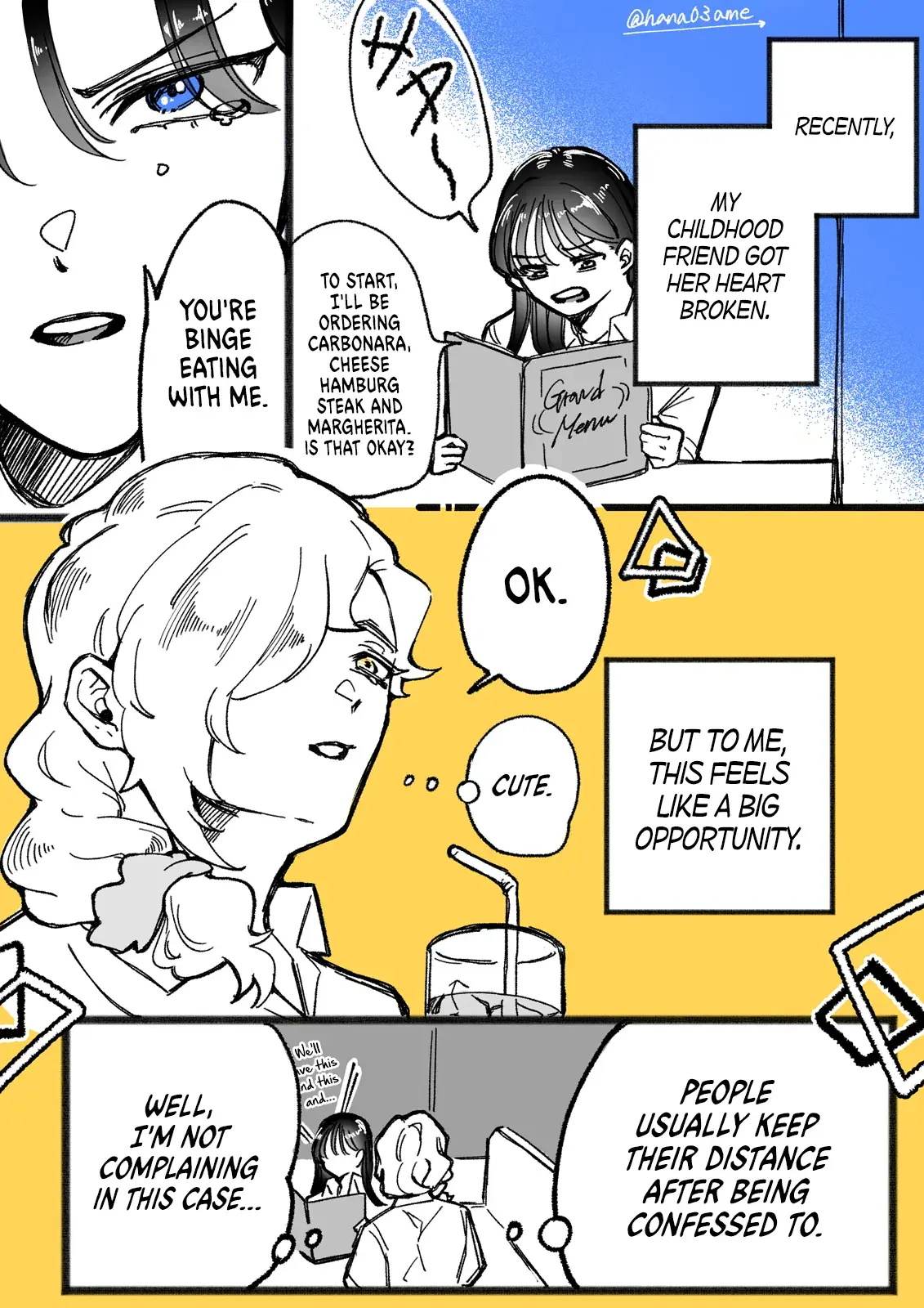 A Story About How She Grew Conscious of Her Childhood Friend Chapter 3 page 1 - 