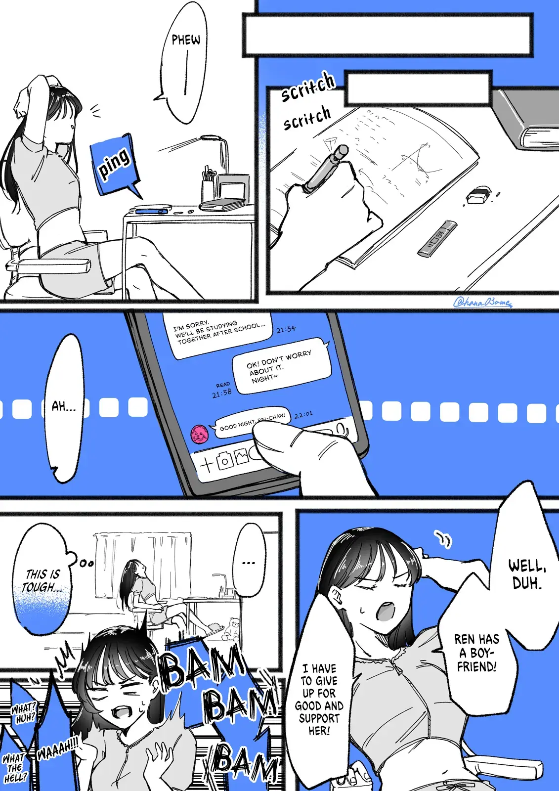 A Story About How She Grew Conscious of Her Childhood Friend Chapter 4.5 page 4 - 
