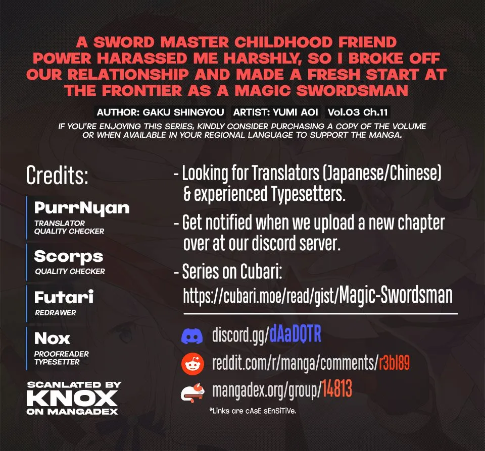 A Sword Master Childhood Friend Power Harassed Me Harshly, So I Broke Off Our Relationship And Make A Fresh Start At The Frontier As A Magic Swordsman. Chapter 11 page 30 - 