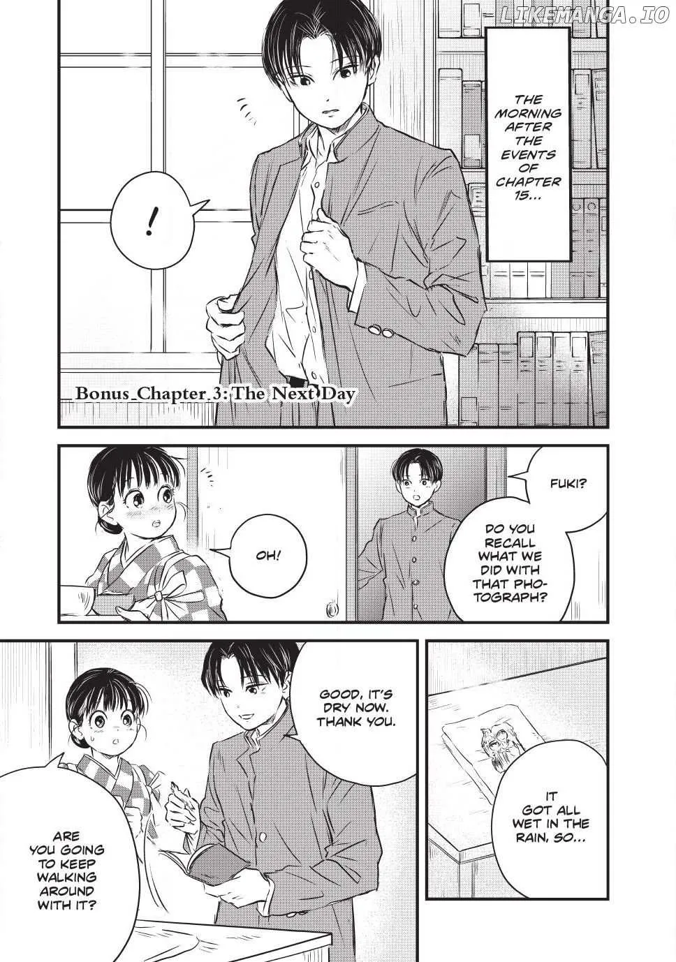 A Taishō-era student who is a devoted husband Chapter 17.5 page 1 - 