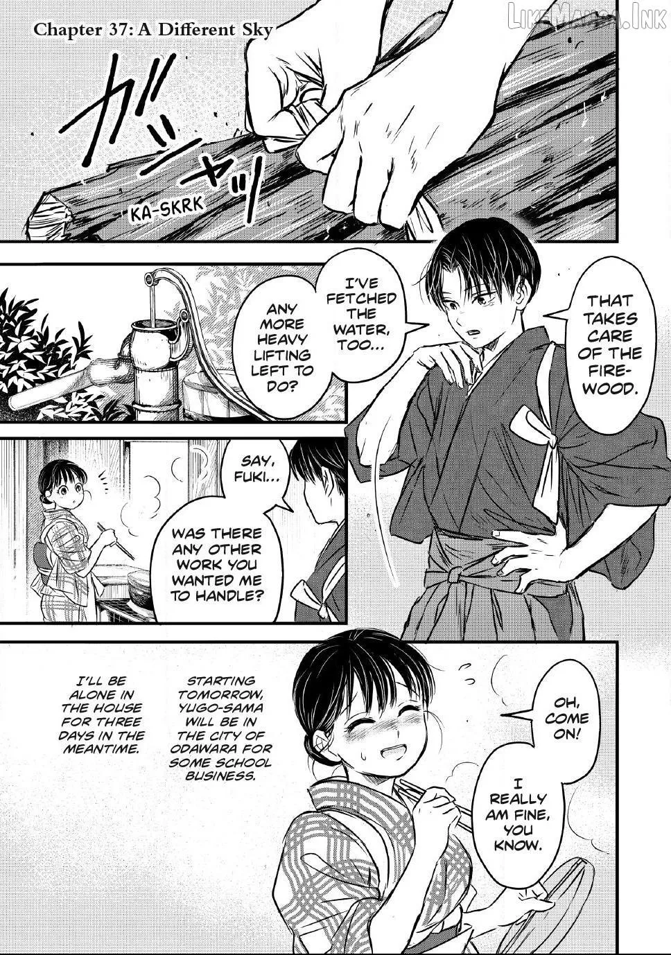A Taishō-era student who is a devoted husband Chapter 37 page 1 - 