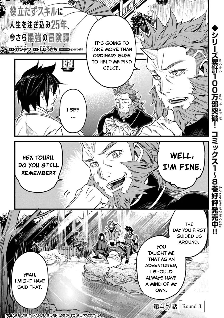 A Tale of Adventure About Pouring 25 Years of Life Into a Useless Skill And Now It Being the Strongest Chapter 45 page 2 - 