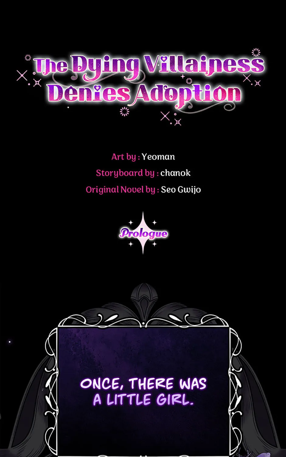 A Terminally Ill Villainess Refuses to Be Adopted Chapter 0 page 1 - 