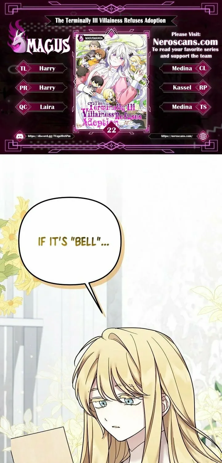 A Terminally Ill Villainess Refuses to Be Adopted Chapter 22 page 1 - 