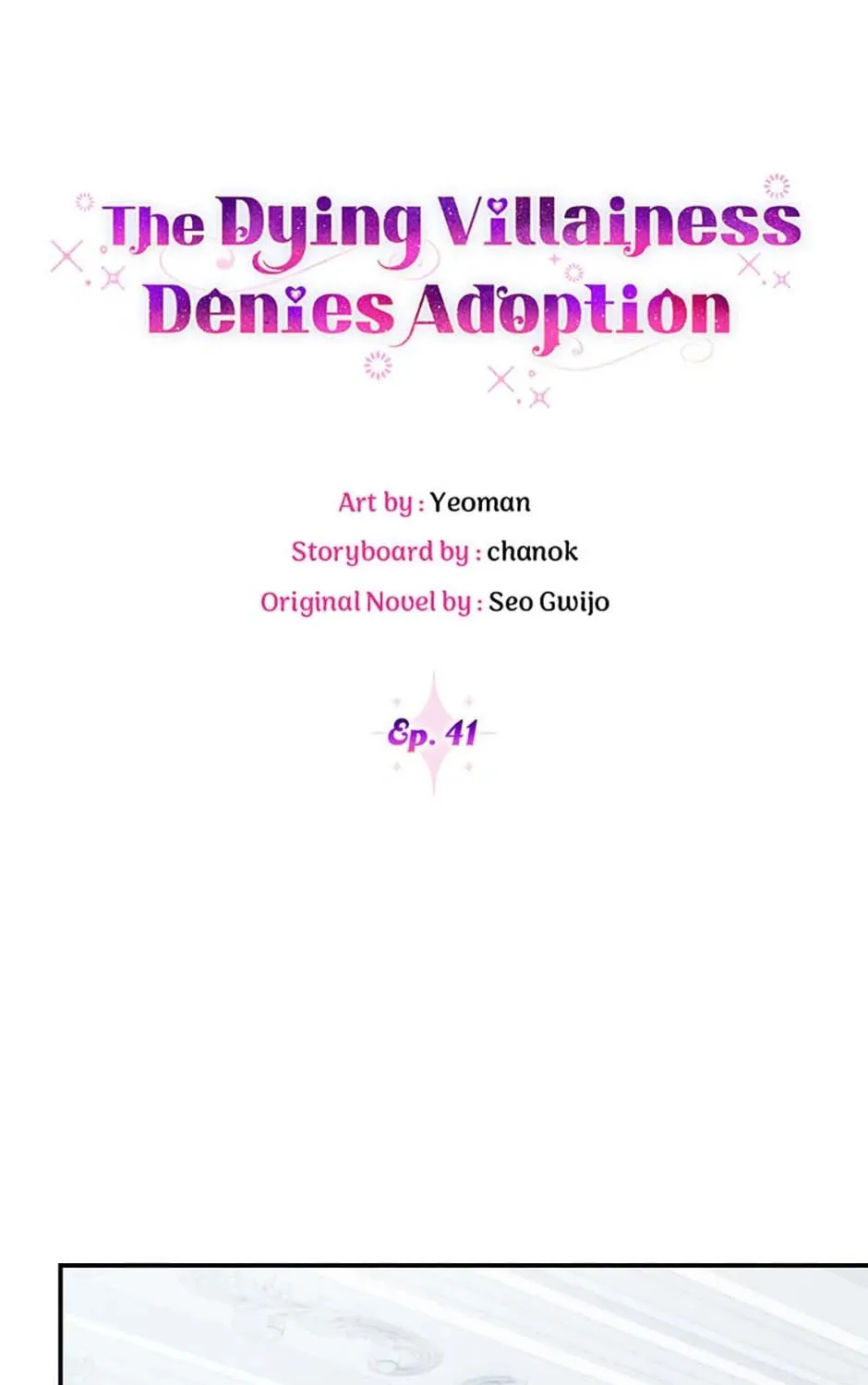 A Terminally Ill Villainess Refuses to Be Adopted Chapter 41 page 33 - 