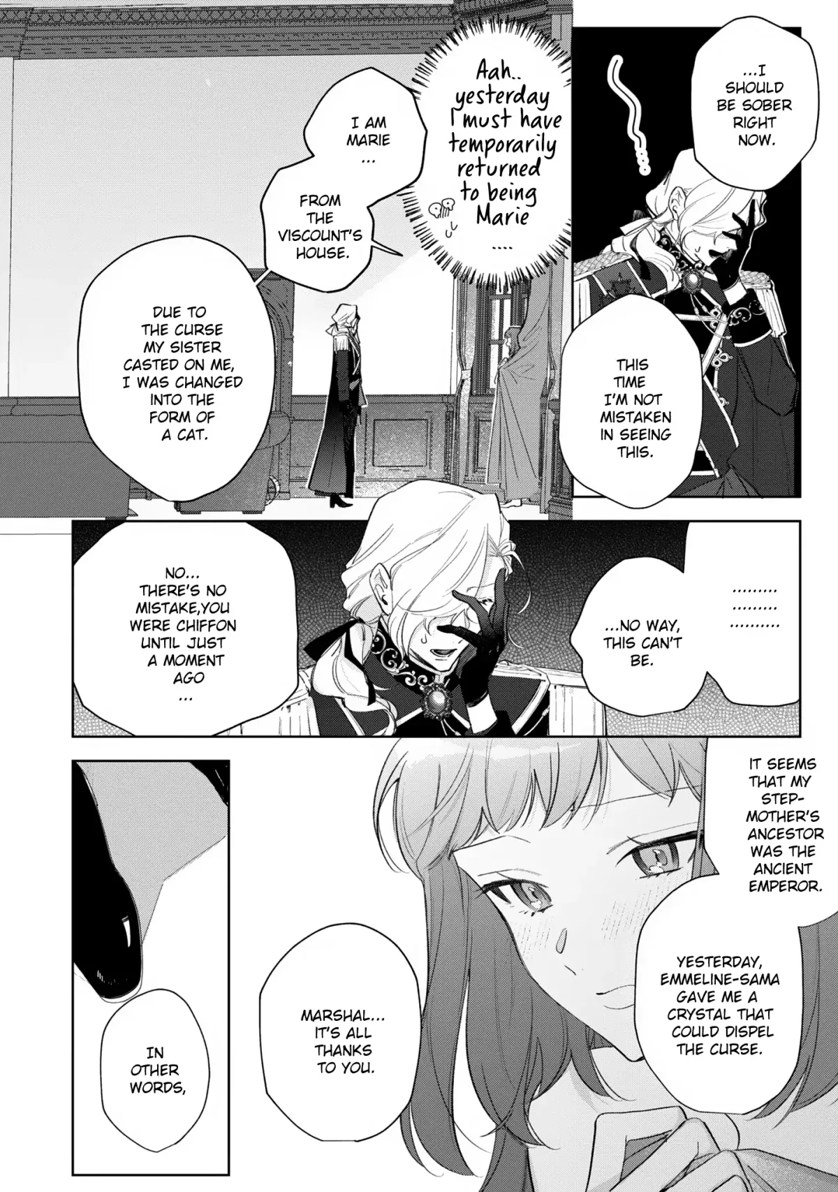 A Timid Lady was Turned into an Ugly Cat, but on the Verge of Fainting is  Picked up by the Most Fearsome Military Duke Chapter 10 page 23 - 