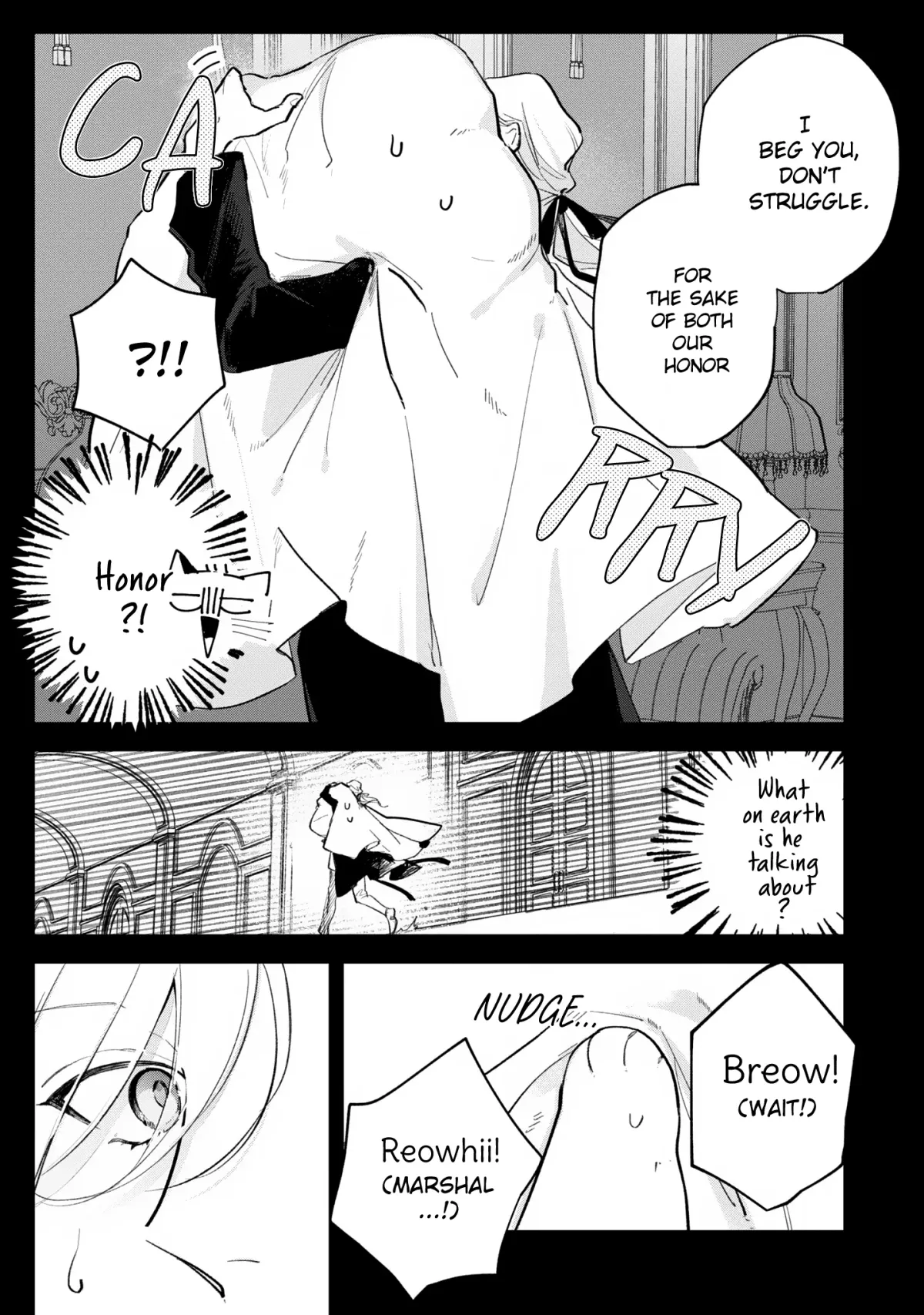 A Timid Lady was Turned into an Ugly Cat, but on the Verge of Fainting is  Picked up by the Most Fearsome Military Duke Chapter 10 page 7 - 