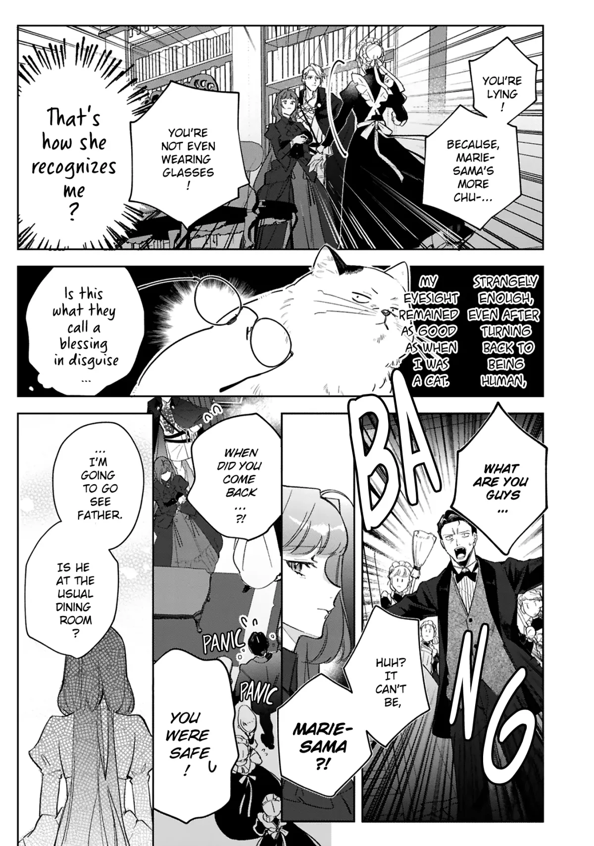 A Timid Lady was Turned into an Ugly Cat, but on the Verge of Fainting is  Picked up by the Most Fearsome Military Duke Chapter 12 page 5 - 