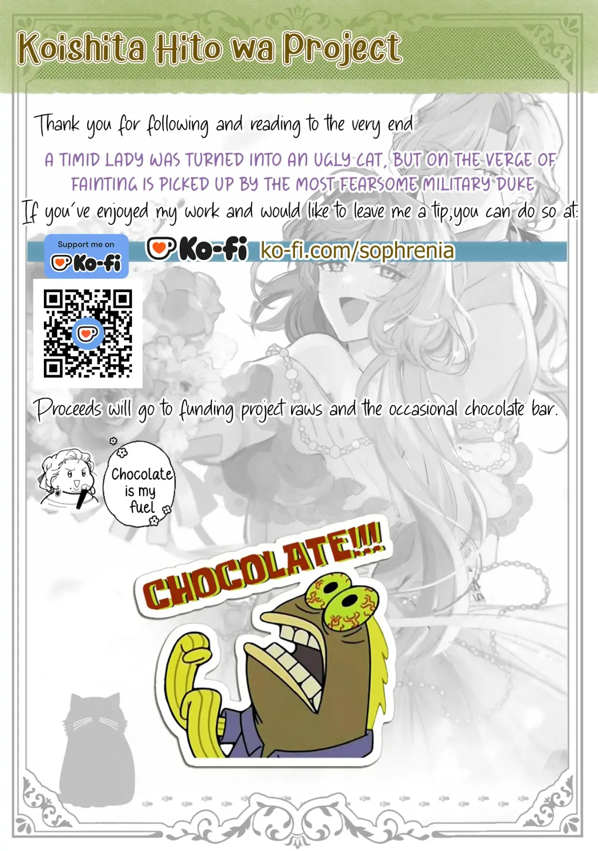 A Timid Lady was Turned into an Ugly Cat, but on the Verge of Fainting is  Picked up by the Most Fearsome Military Duke Chapter 15 page 28 - 