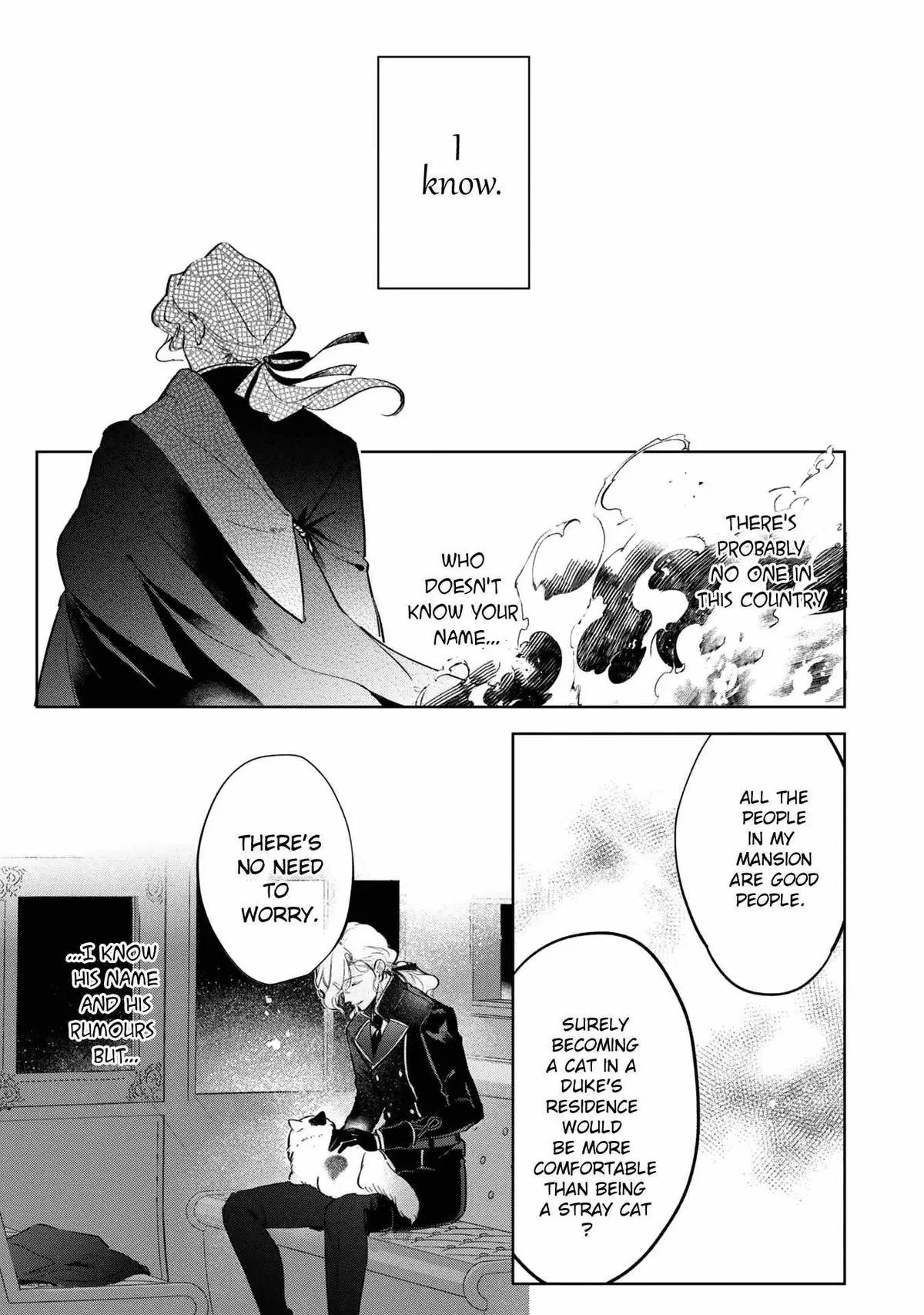 A Timid Lady was Turned into an Ugly Cat, but on the Verge of Fainting is  Picked up by the Most Fearsome Military Duke Chapter 3 page 30 - 