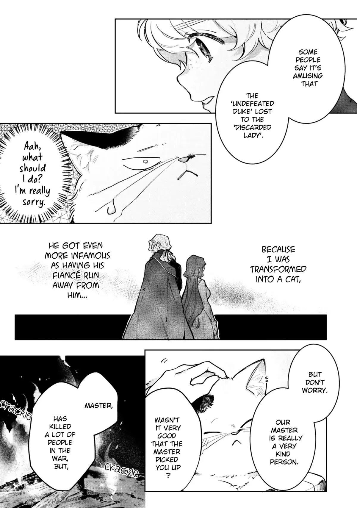 A Timid Lady was Turned into an Ugly Cat, but on the Verge of Fainting is  Picked up by the Most Fearsome Military Duke Chapter 4 page 11 - 