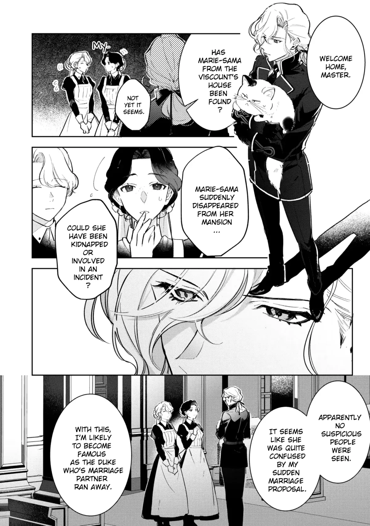 A Timid Lady was Turned into an Ugly Cat, but on the Verge of Fainting is  Picked up by the Most Fearsome Military Duke Chapter 4 page 4 - 