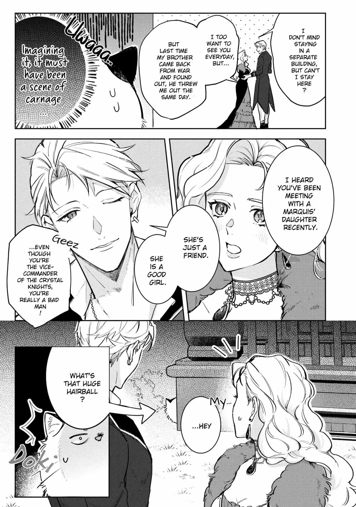 A Timid Lady was Turned into an Ugly Cat, but on the Verge of Fainting is  Picked up by the Most Fearsome Military Duke Chapter 5 page 11 - 