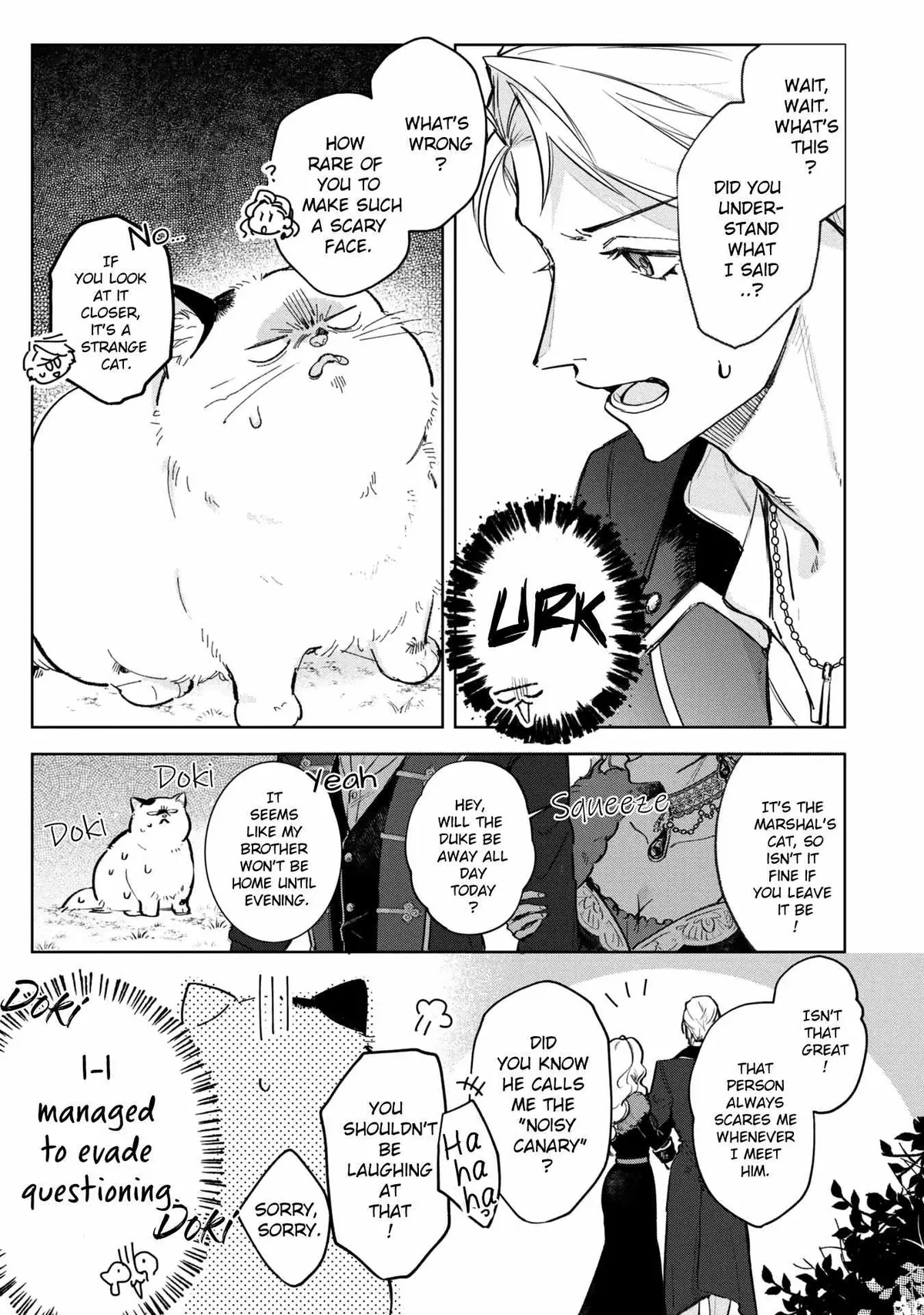 A Timid Lady was Turned into an Ugly Cat, but on the Verge of Fainting is  Picked up by the Most Fearsome Military Duke Chapter 5 page 13 - 