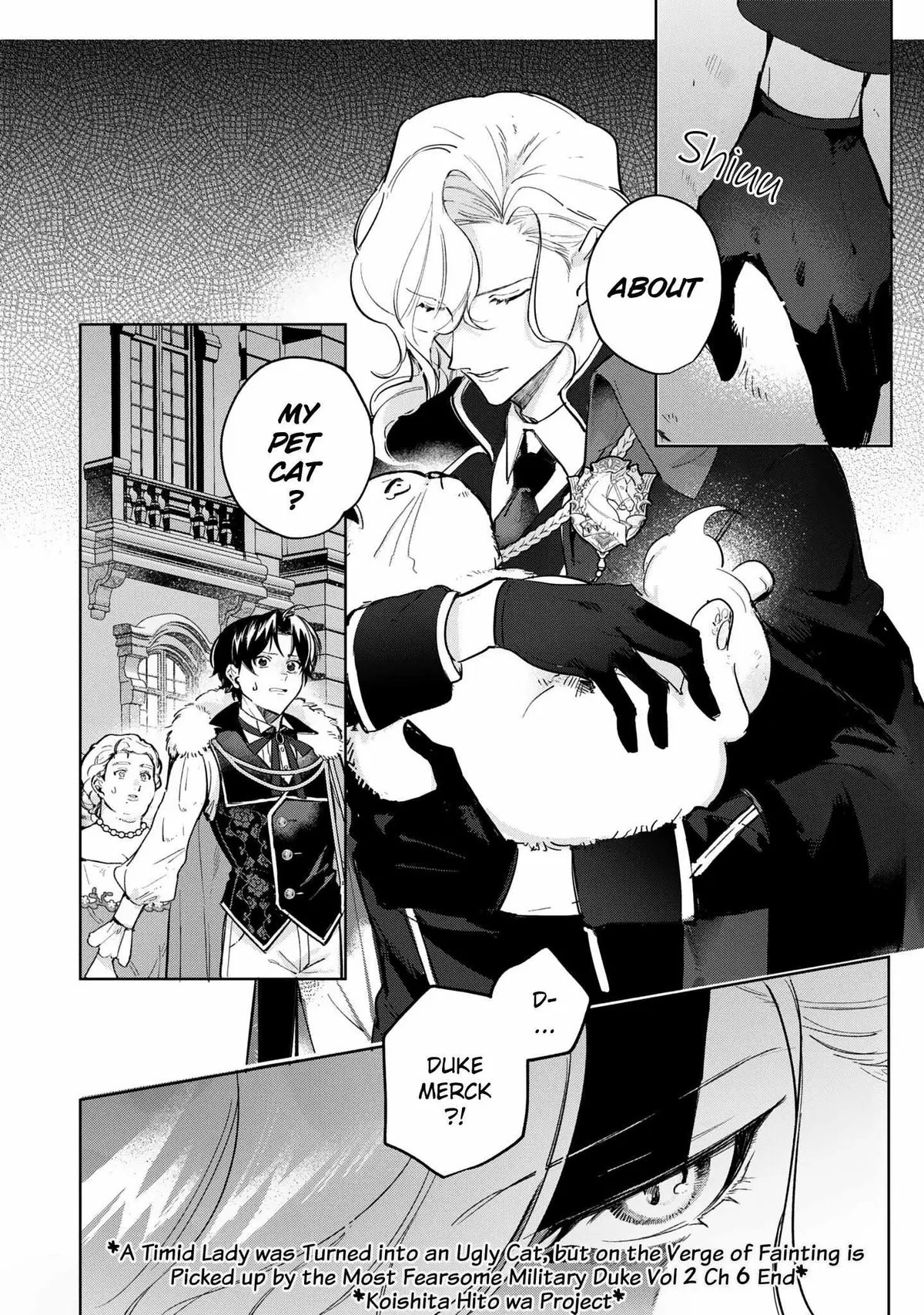 A Timid Lady was Turned into an Ugly Cat, but on the Verge of Fainting is  Picked up by the Most Fearsome Military Duke Chapter 6 page 33 - 