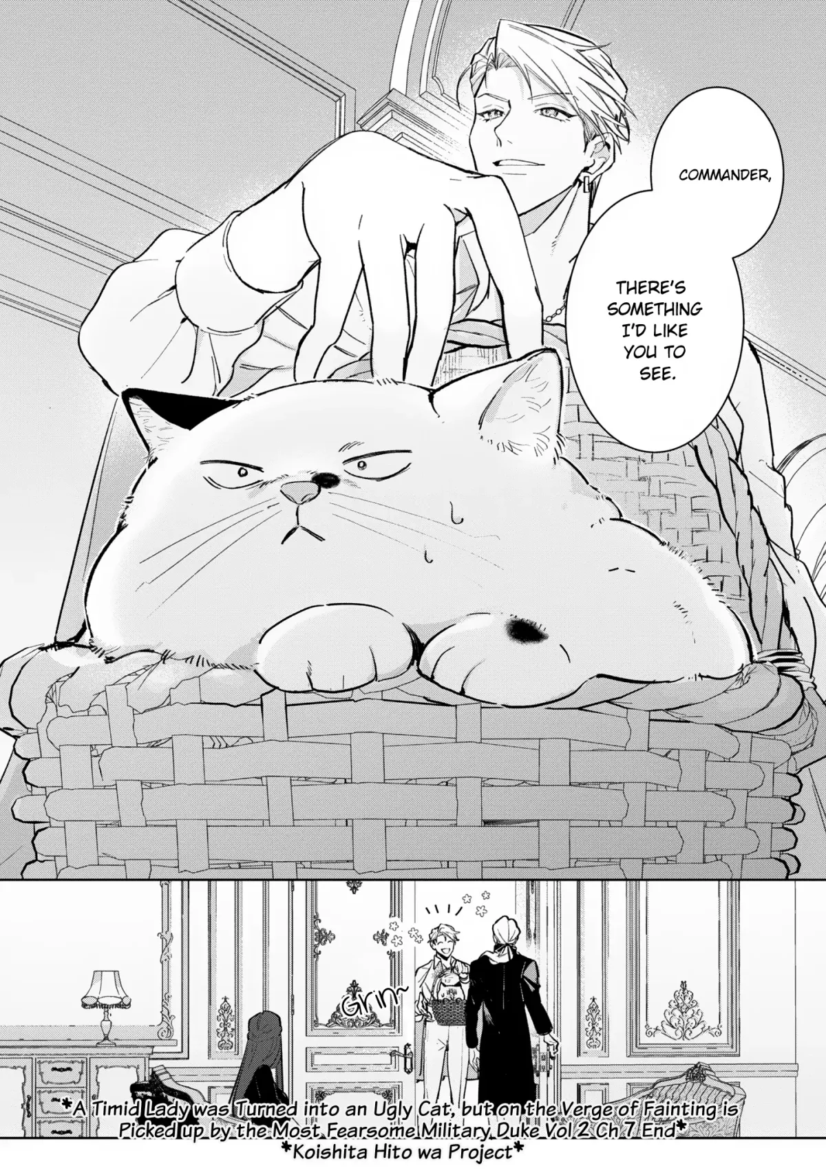 A Timid Lady was Turned into an Ugly Cat, but on the Verge of Fainting is  Picked up by the Most Fearsome Military Duke Chapter 7 page 32 - 