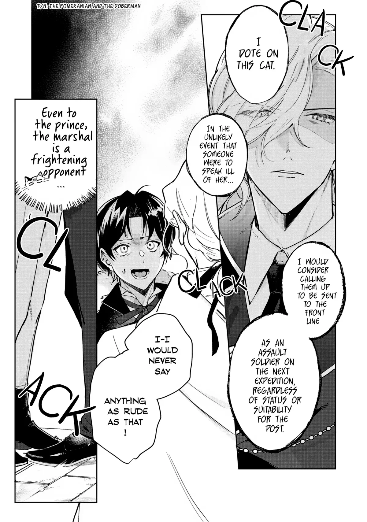 A Timid Lady was Turned into an Ugly Cat, but on the Verge of Fainting is  Picked up by the Most Fearsome Military Duke Chapter 7 page 5 - 