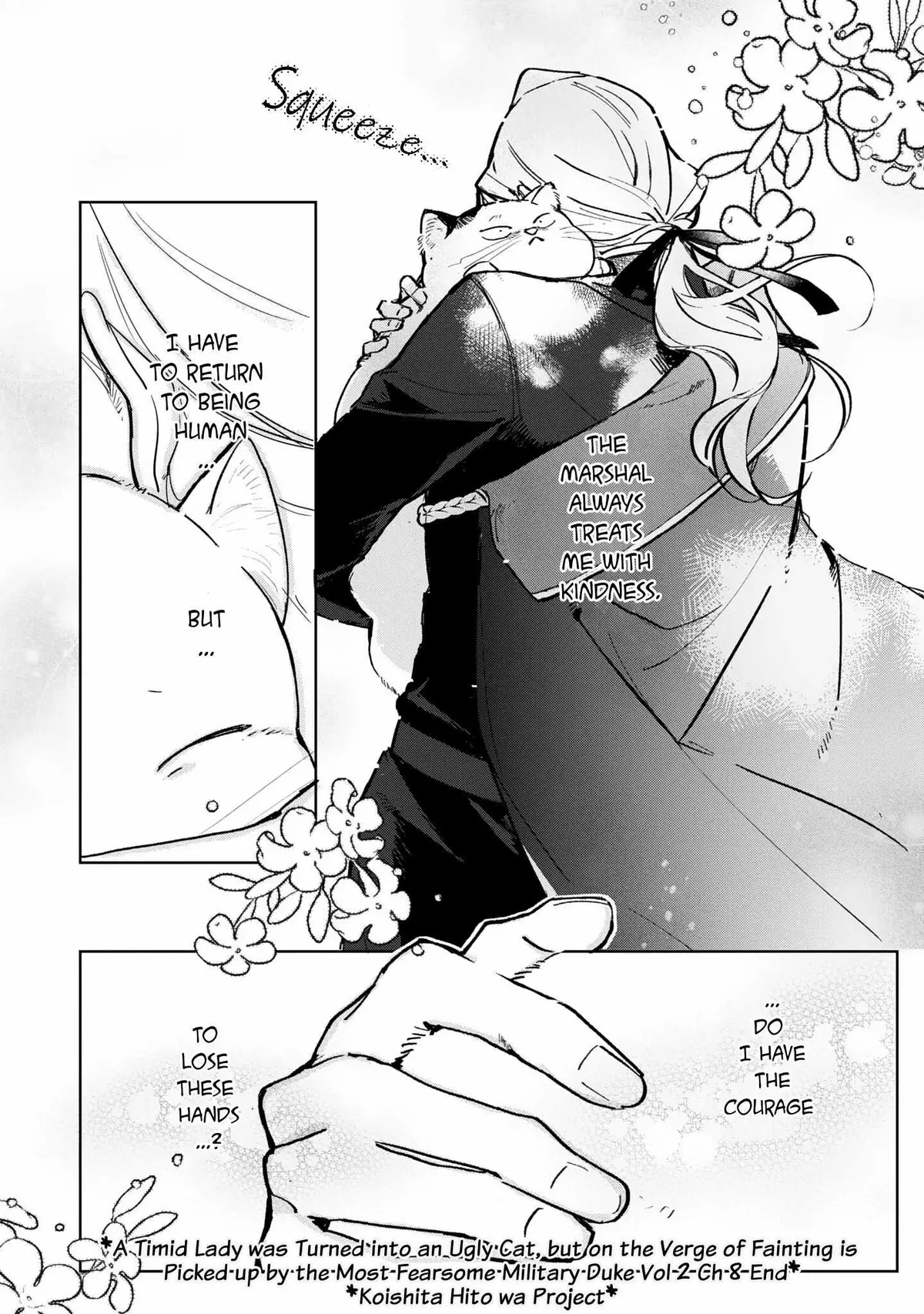 A Timid Lady was Turned into an Ugly Cat, but on the Verge of Fainting is  Picked up by the Most Fearsome Military Duke Chapter 8 page 32 - 
