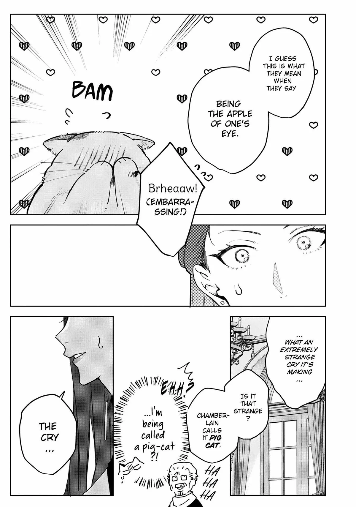 A Timid Lady was Turned into an Ugly Cat, but on the Verge of Fainting is  Picked up by the Most Fearsome Military Duke Chapter 8 page 7 - 
